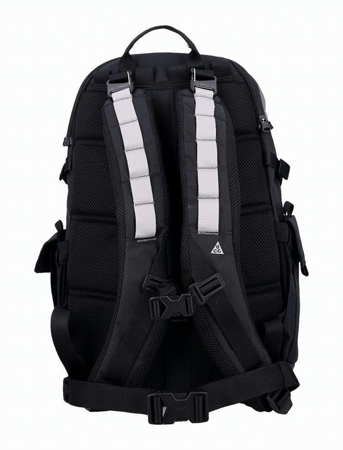 Structured Two-Tone Backpack with Logo Patch