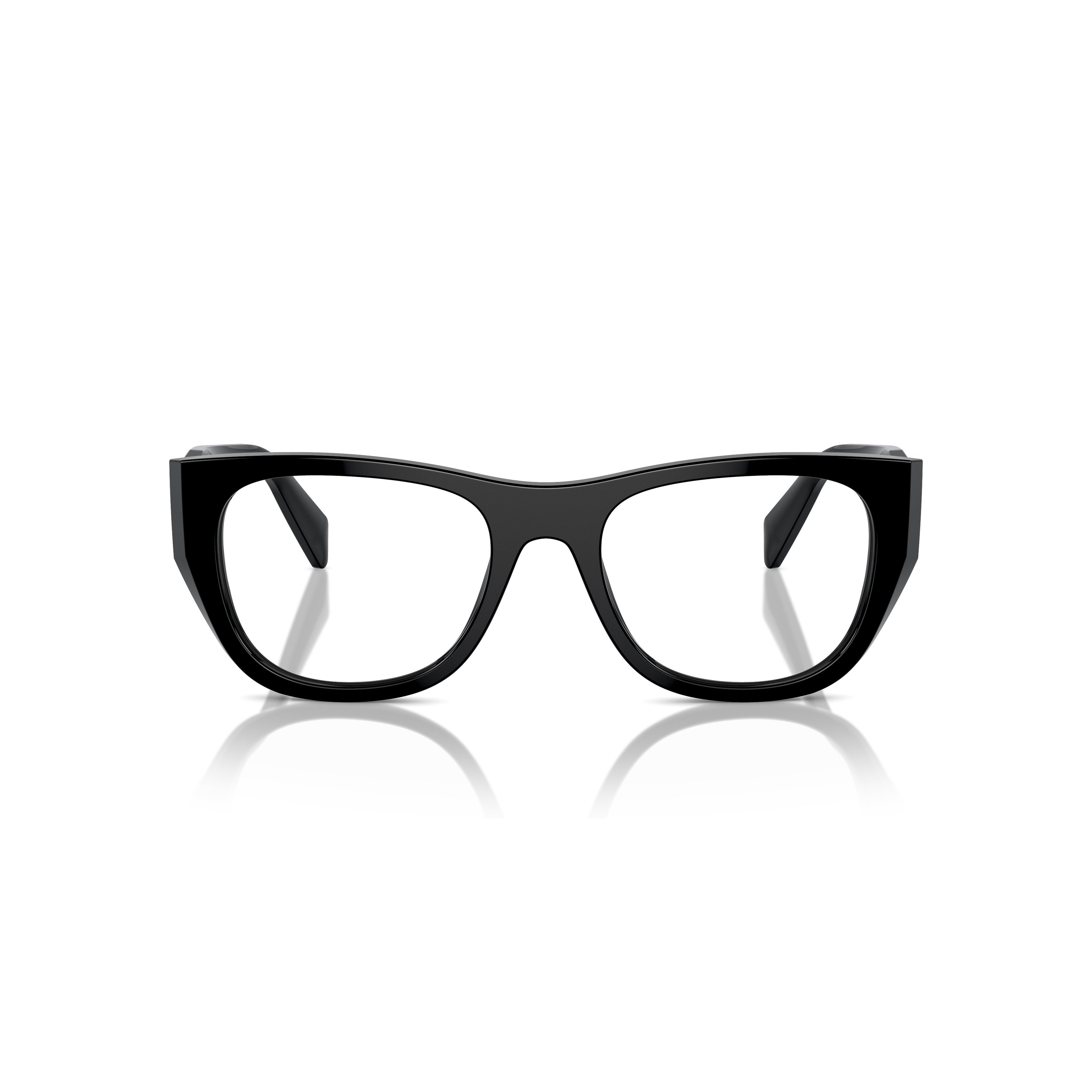 0pr A18v Oversized Square Frame Black Acetate Eyeglasses