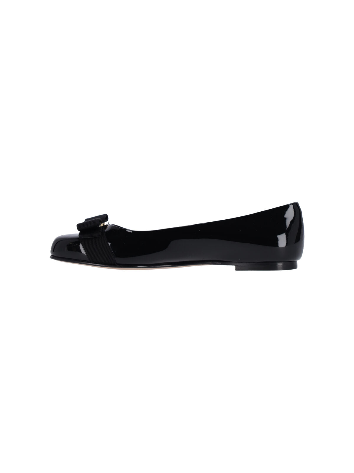 Slip-On Ballerina Flats with Bow Accent