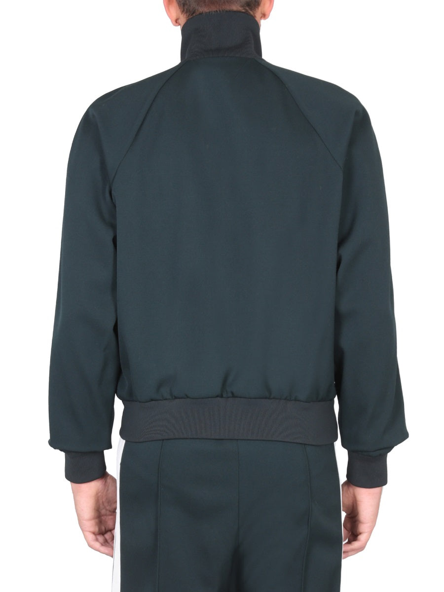 High Neck Wool-Elastane Blend Suit Jacket