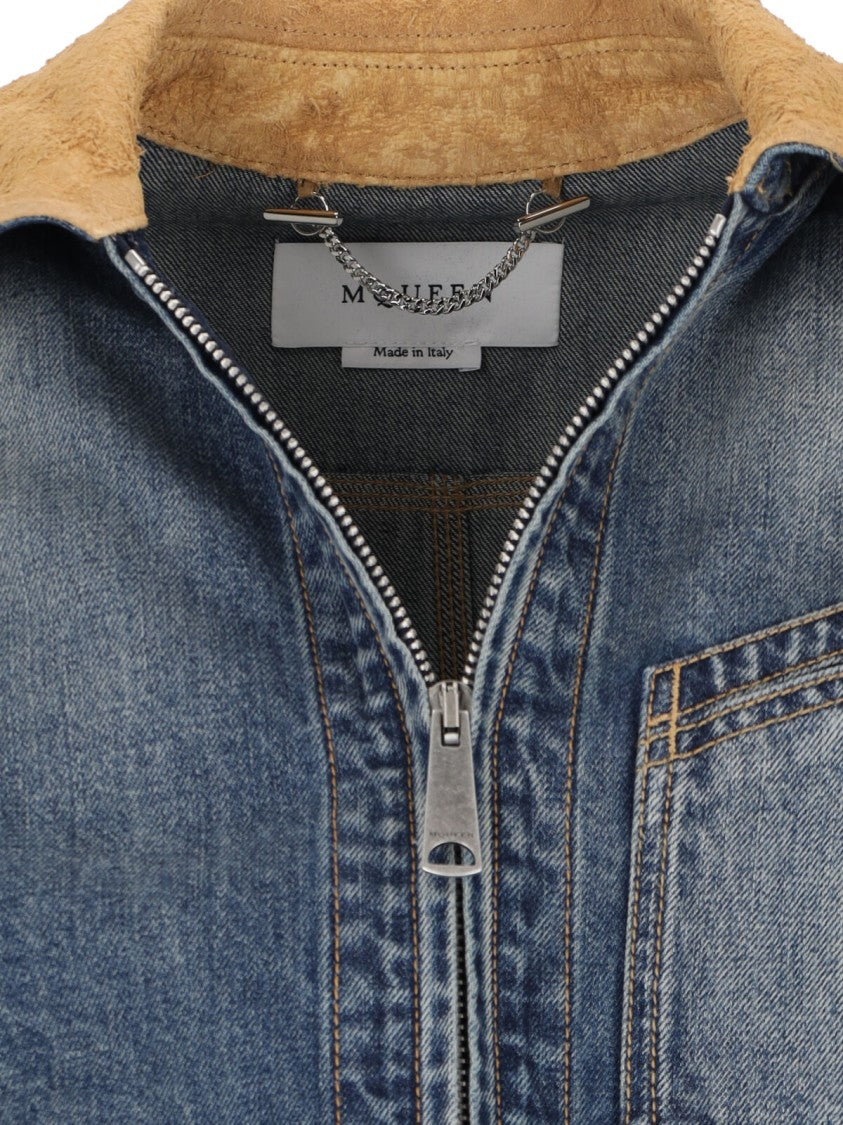 Denim Zip Jacket – Blue