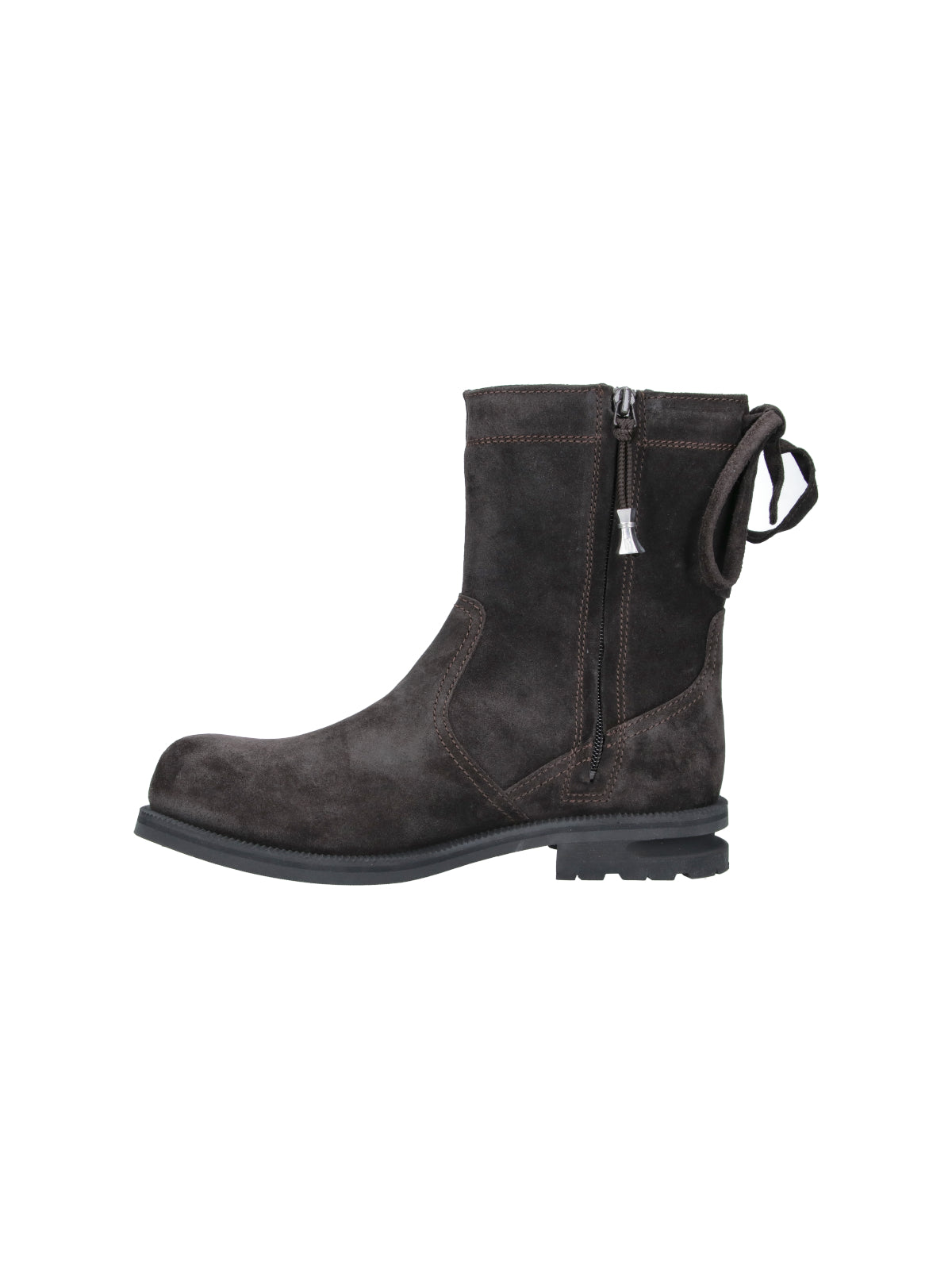 Brown Farkas Suede Side Zip Boots