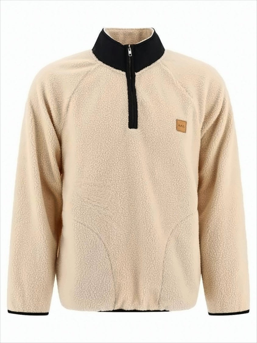 Textured Fleece Long-Sleeve Top