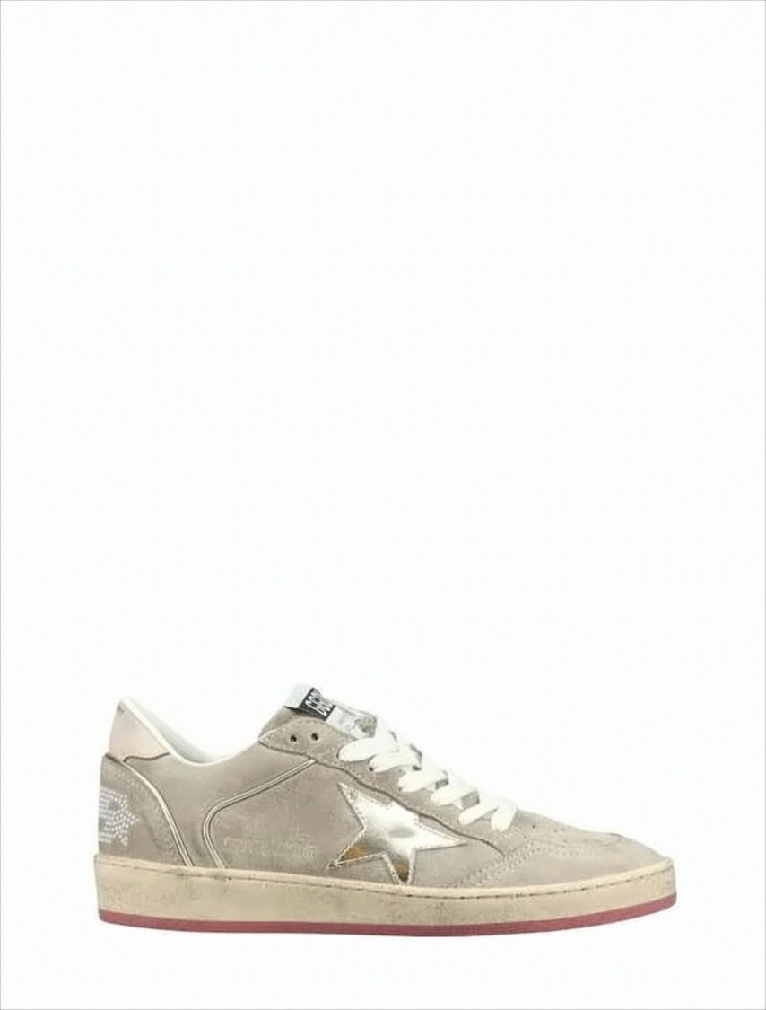 Distressed Suede Low-Top Sneakers