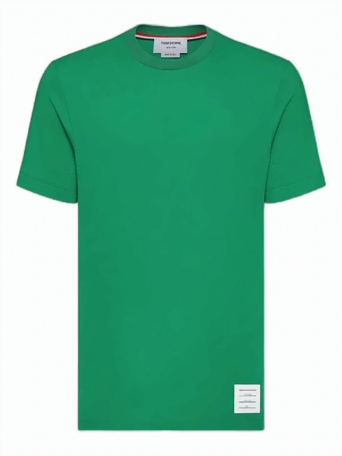 Classic Green Piqué 4-Bar T-Shirt by Thom Browne