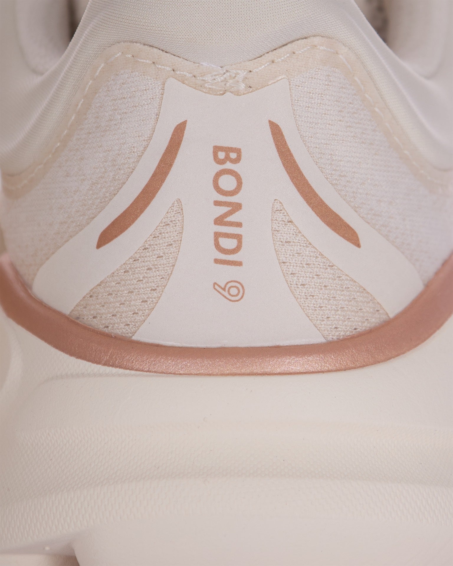 Bondi 9 Sneakers in Oat Milk in Rose Gold