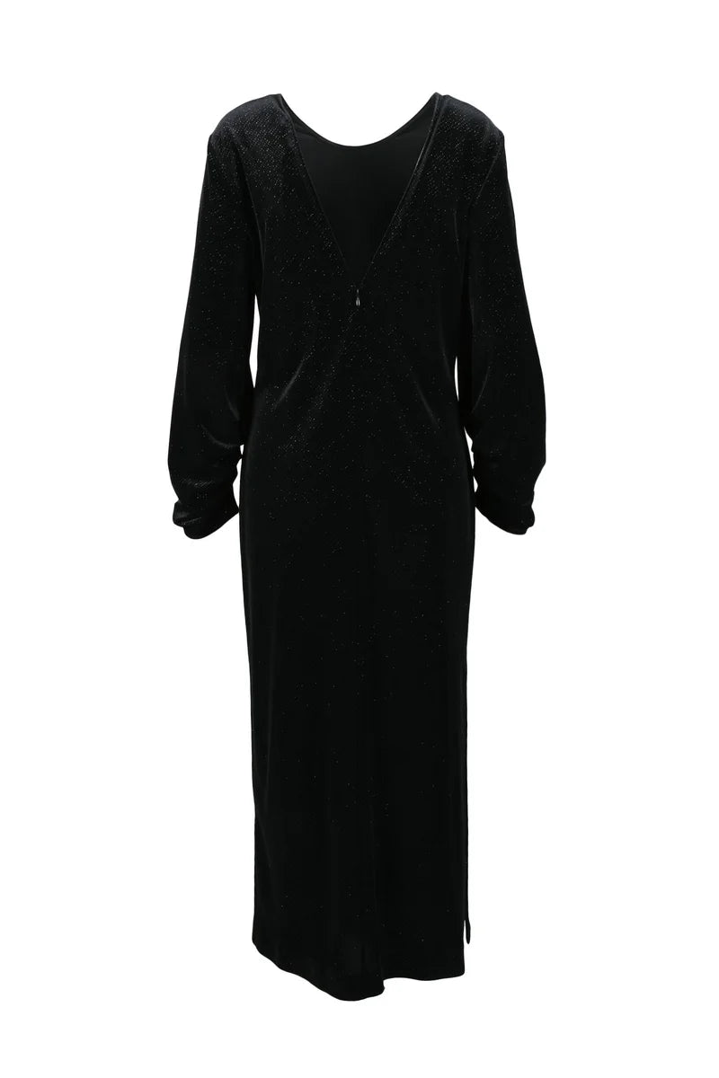 Velvet Dress Stretch - Black