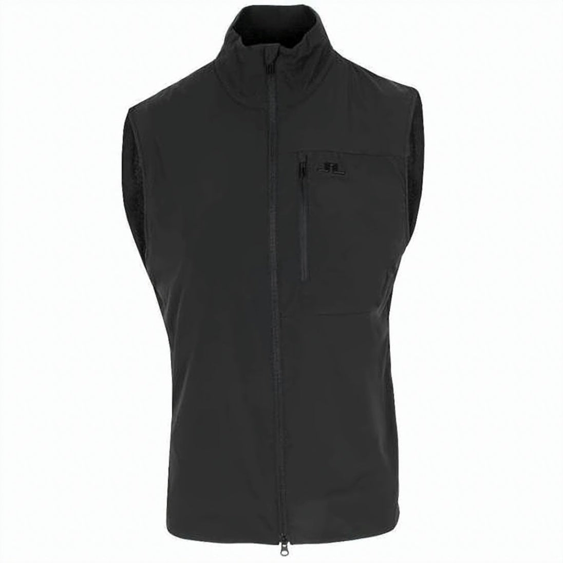 Sporty Black Sleeveless Vest