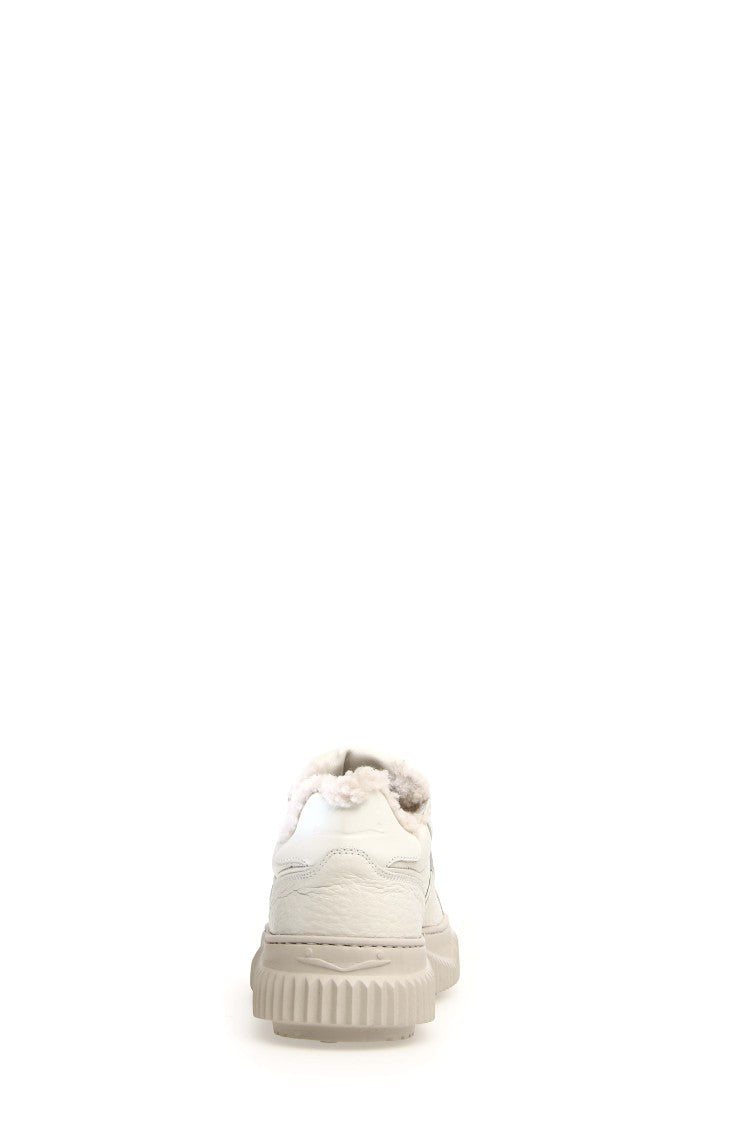 Calfskin Sneakers With Removable Insole And Ultra-Light Rubber Sole