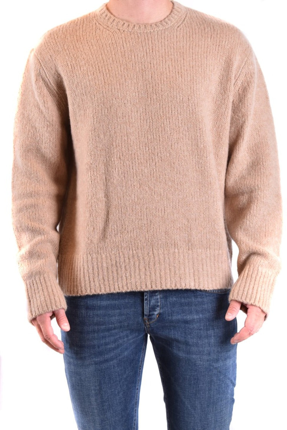 Beige Cashmere Blend Sweater