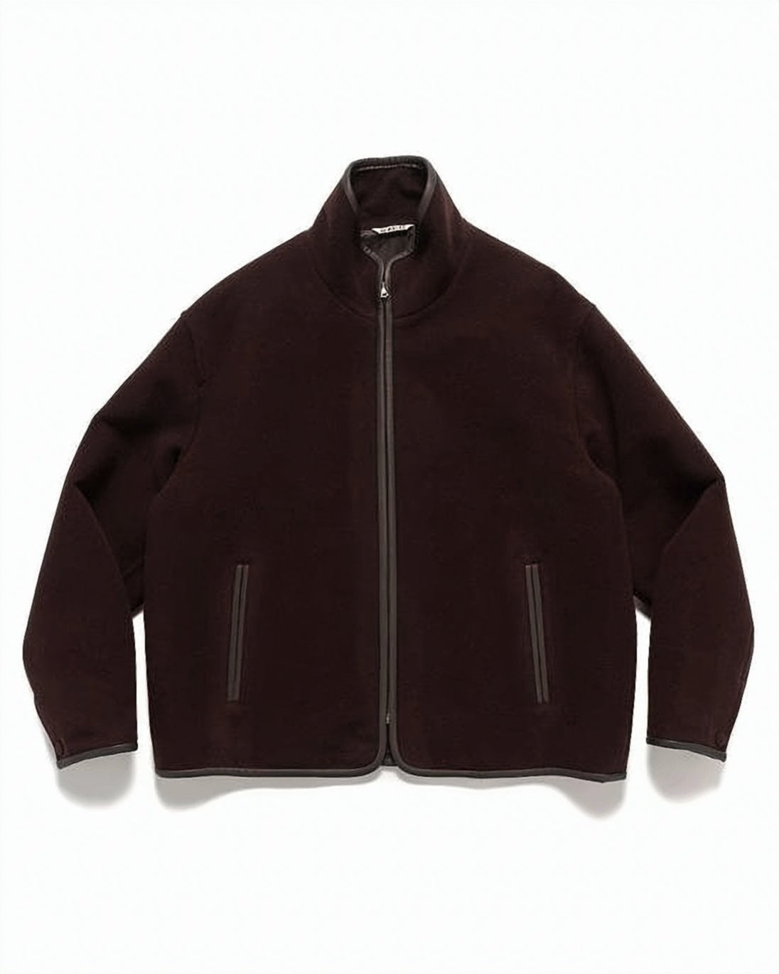 Boxy Burgundy Wool Jacket