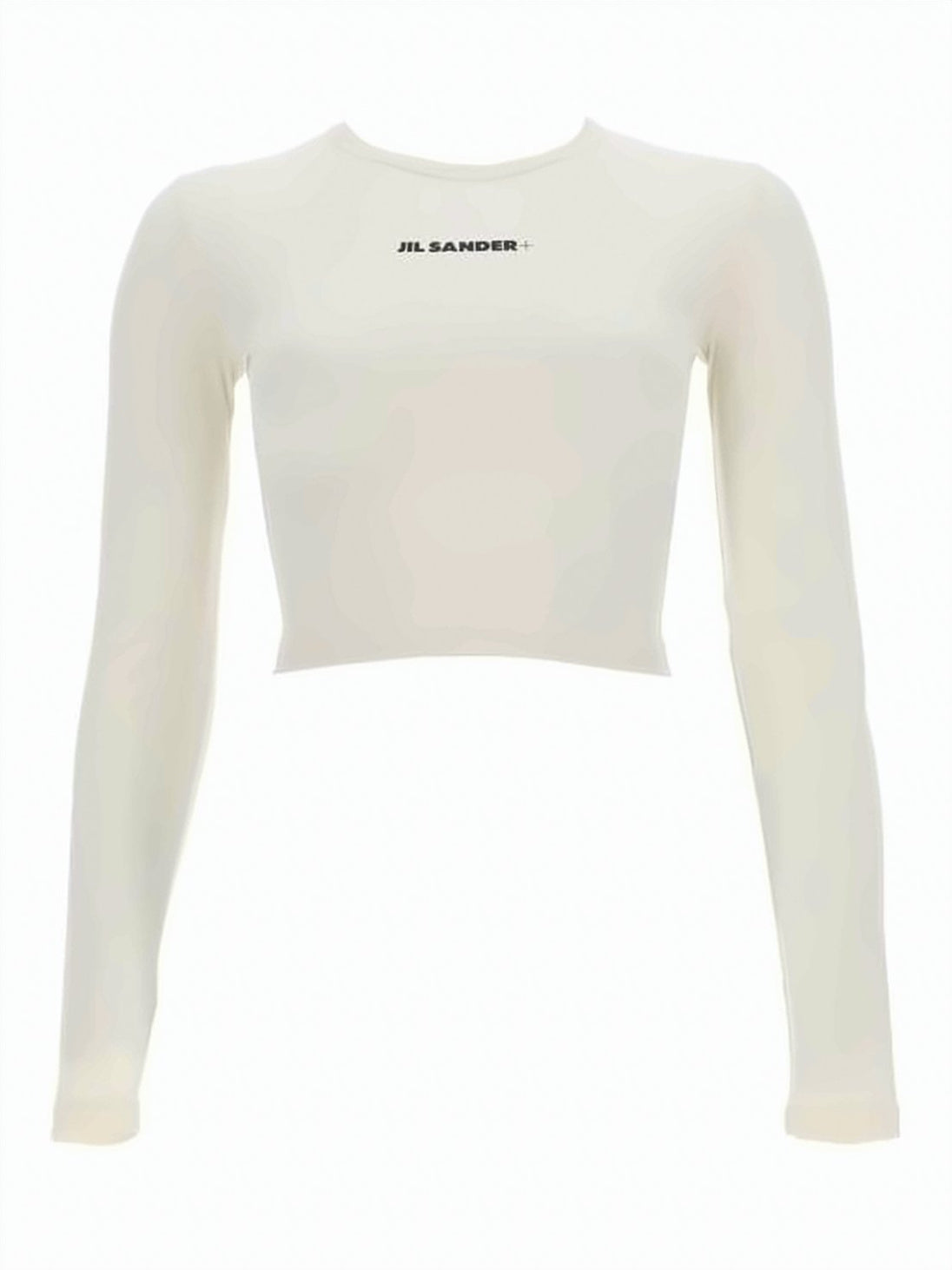 Long-Sleeved Cropped Top With Design
