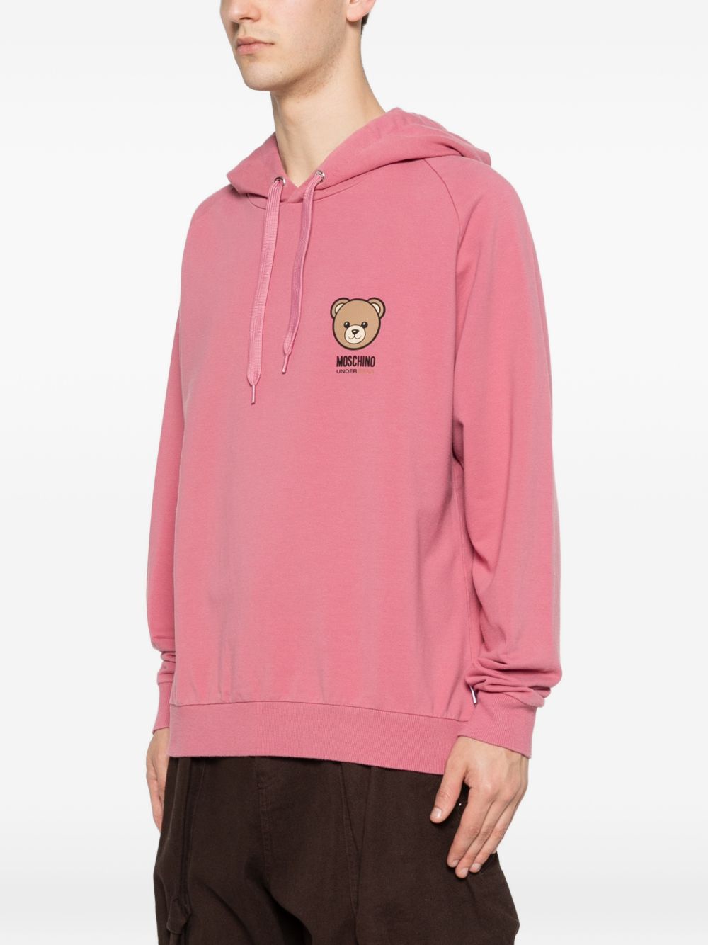 Relaxed Fit Hoodie with Teddy Bear Graphic