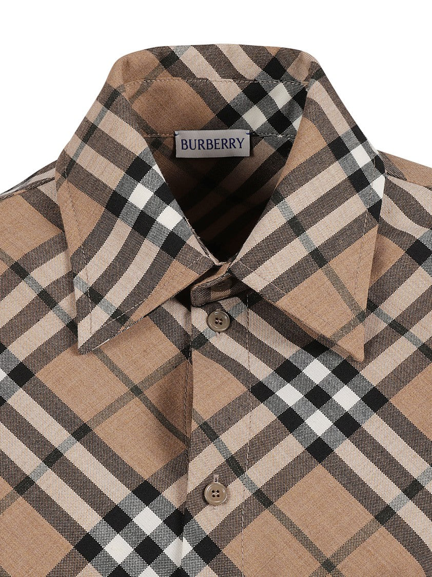 Structured Collar Plaid Dress