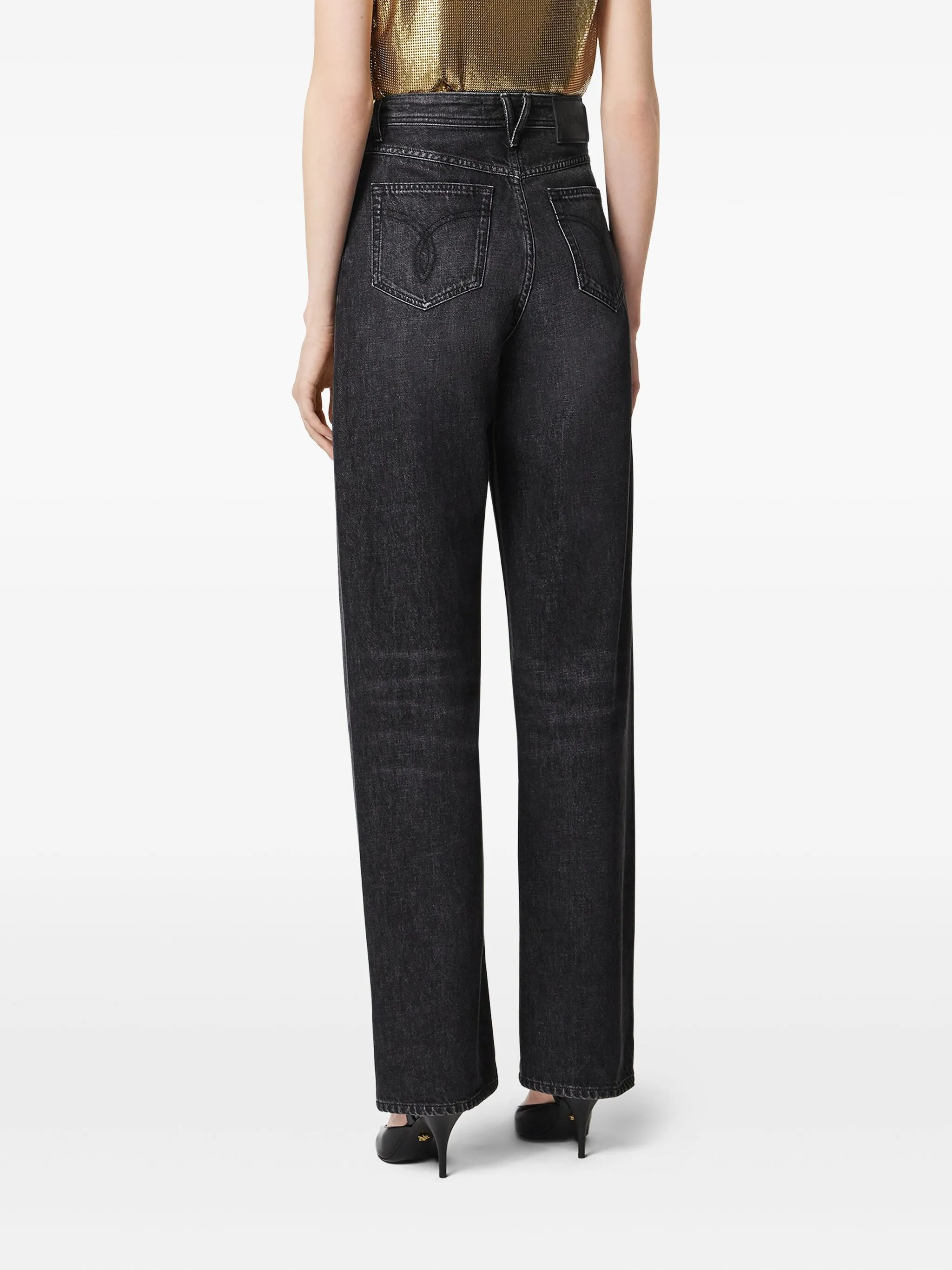 Black Medusa 95 High-Waisted Denim Jeans