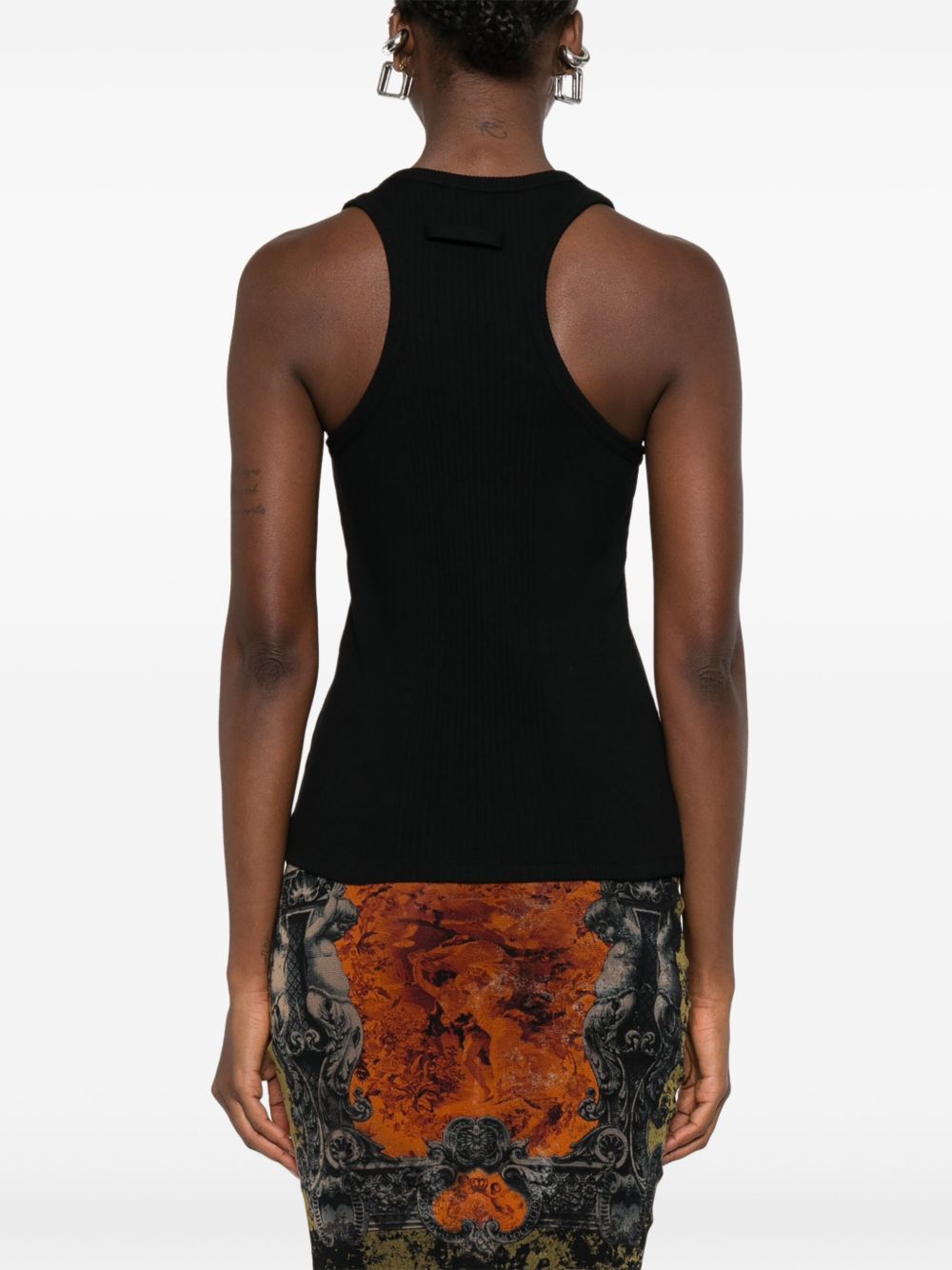 Ribbed Knit Sleeveless Top