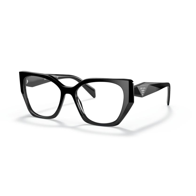0pr 18wv Oversized Square Frame Black Acetate Sunglasses