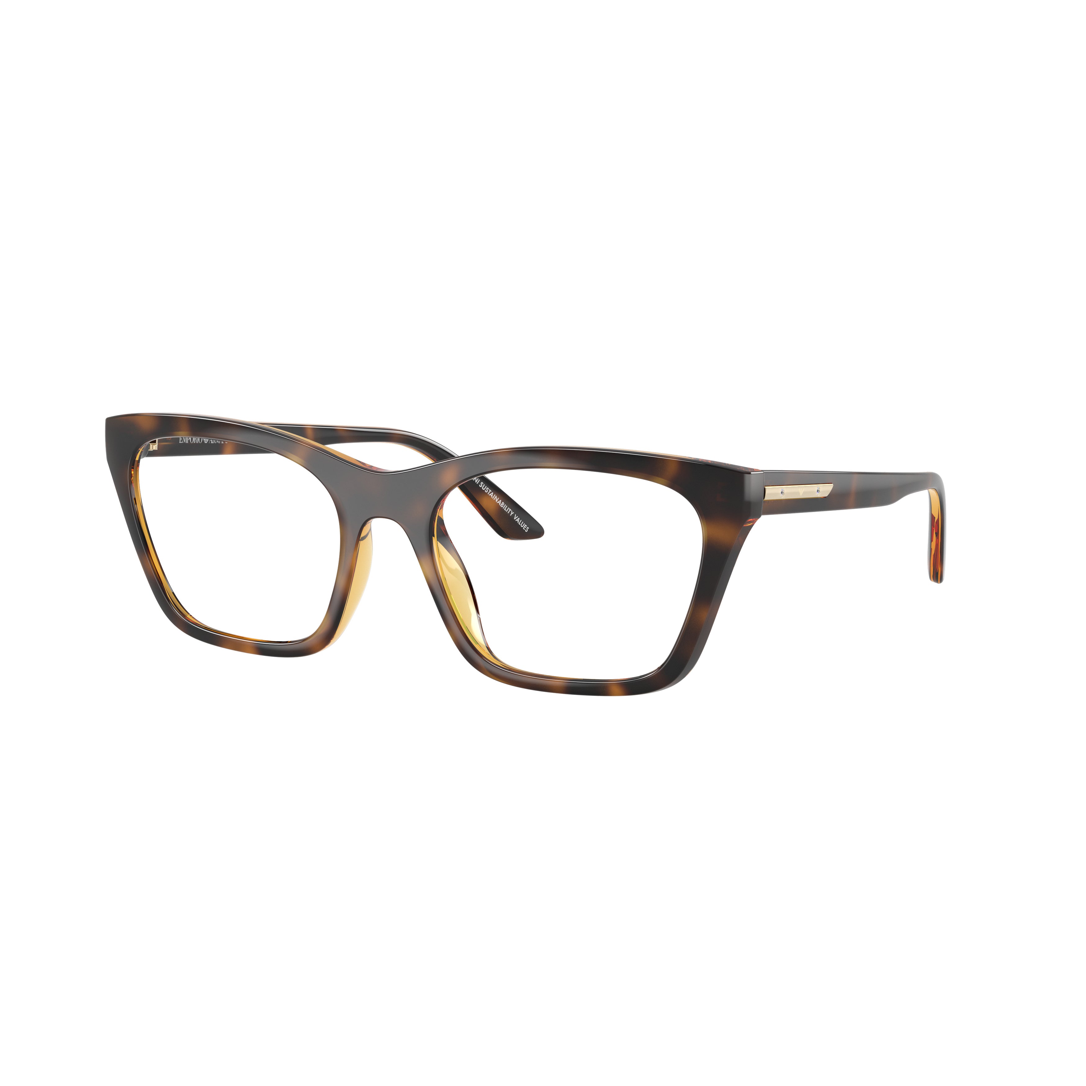 Oversized Tortoiseshell Square Frame Eyeglasses