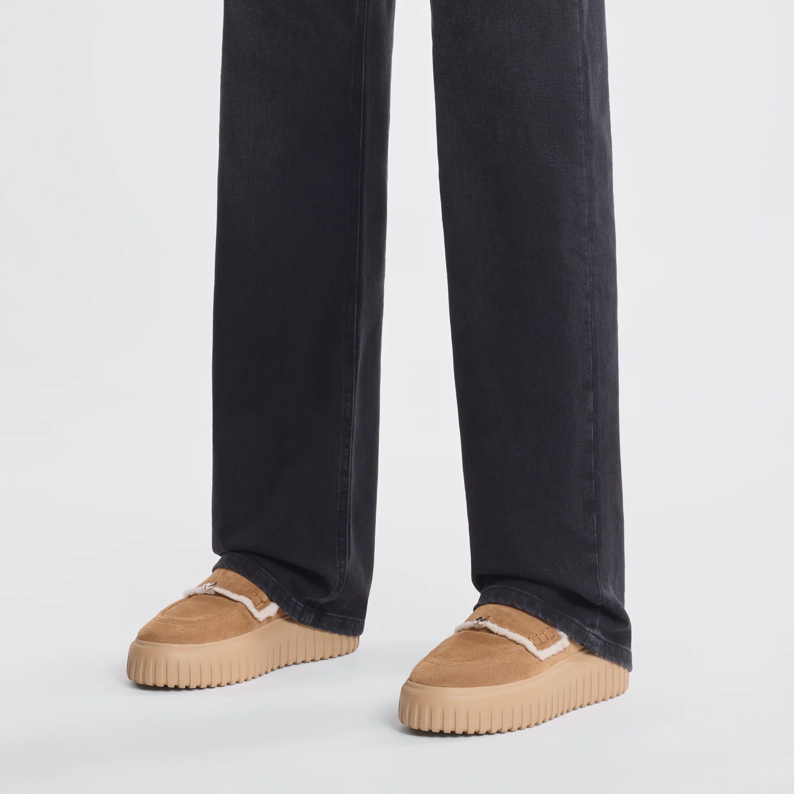 H-Stripes Sabot Fur With Shearling Lining