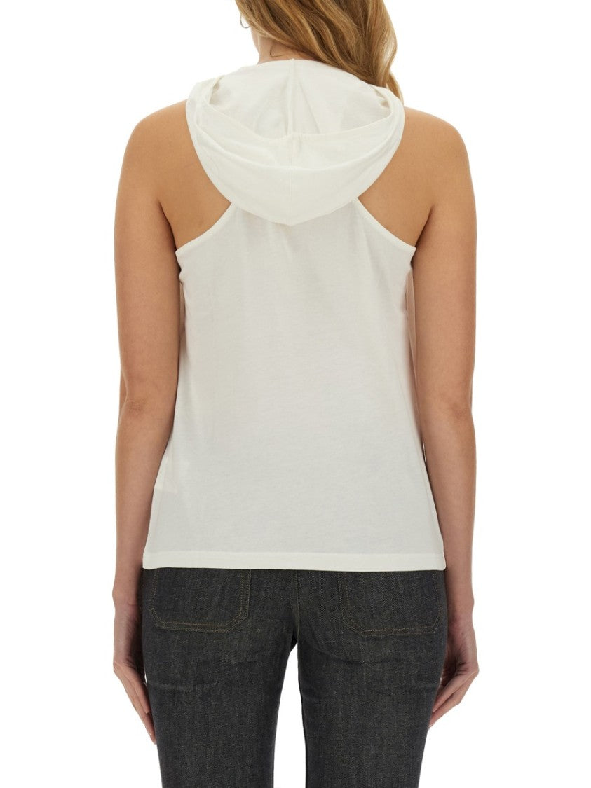 Relaxed Fit White Top