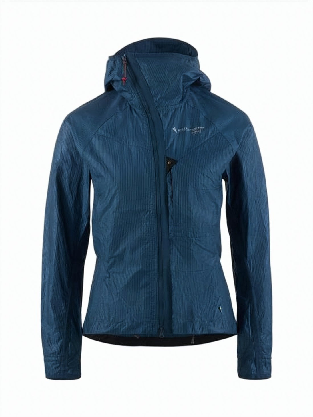 Fitted Blue Jacket with Hood