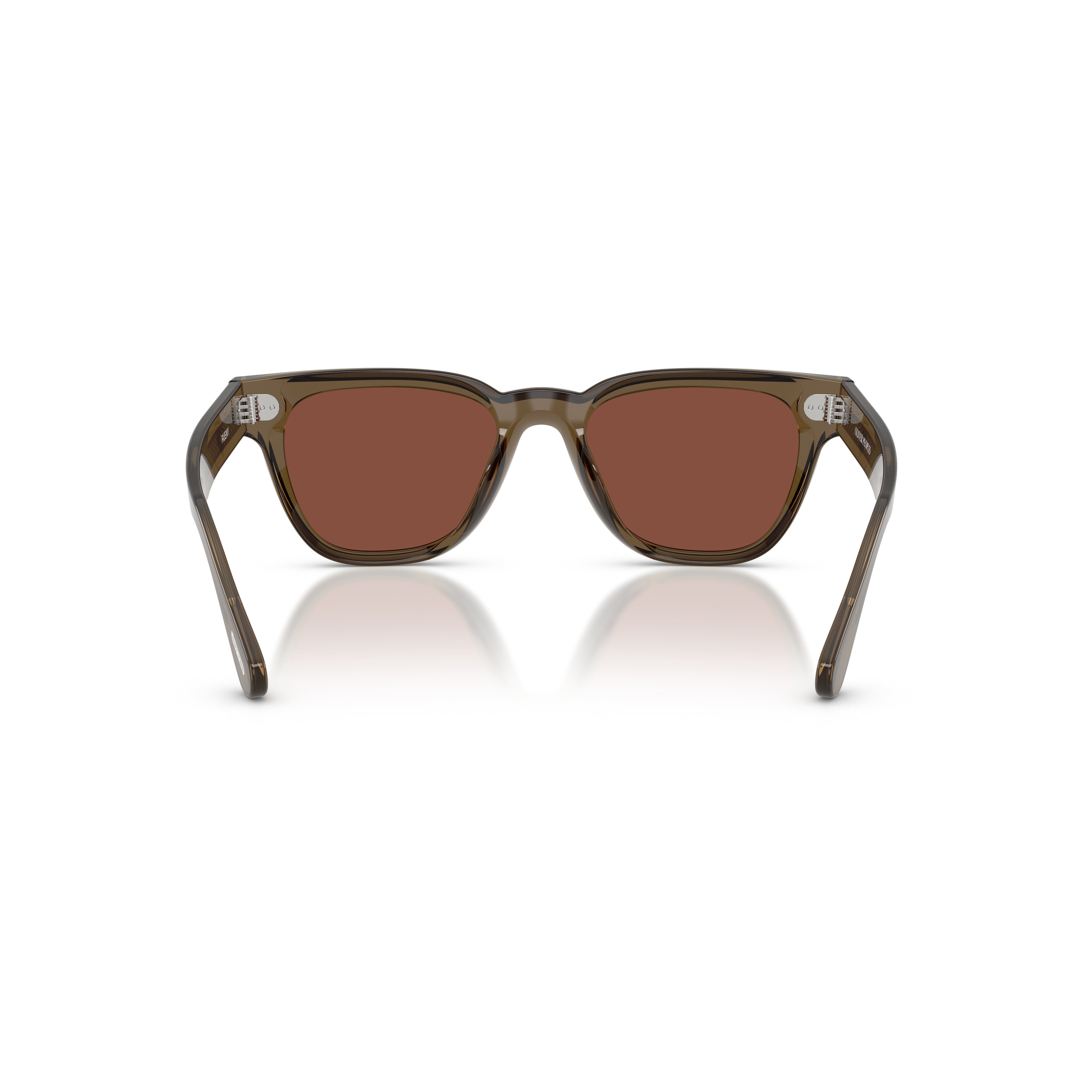 0ov5601su Translucent Brown Acetate Sunglasses with Textured Arms