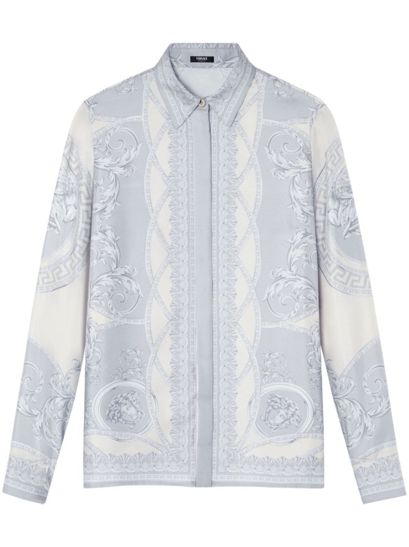 Silk Twill Shirt With La Coupe Des Dieux Print