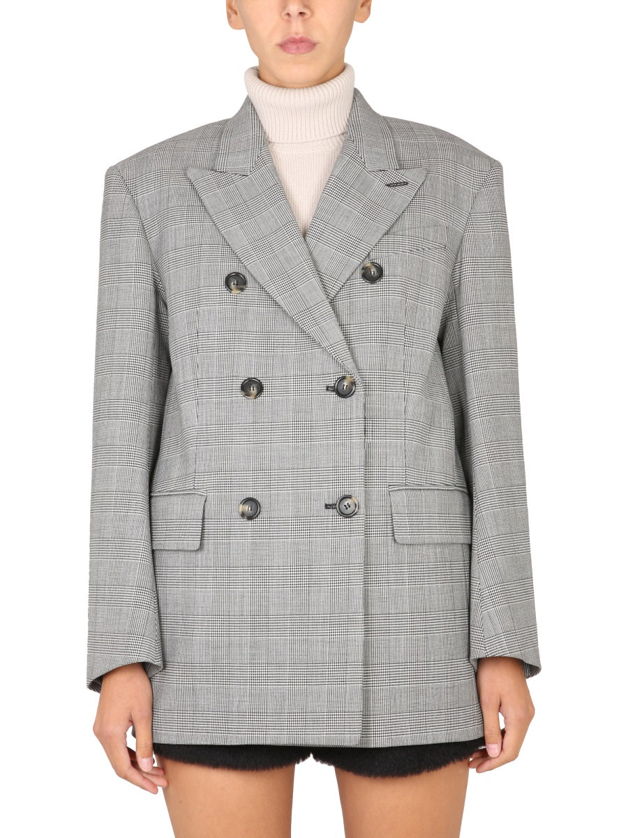 Double-Breasted Blazer with Classic Lapel and Tailored Fit
