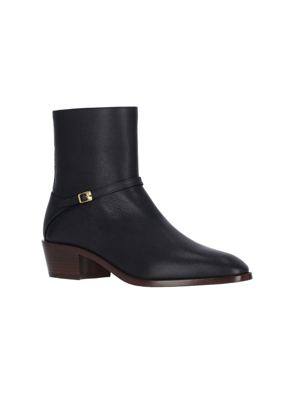 Pat' Leather Ankle Boots – Black