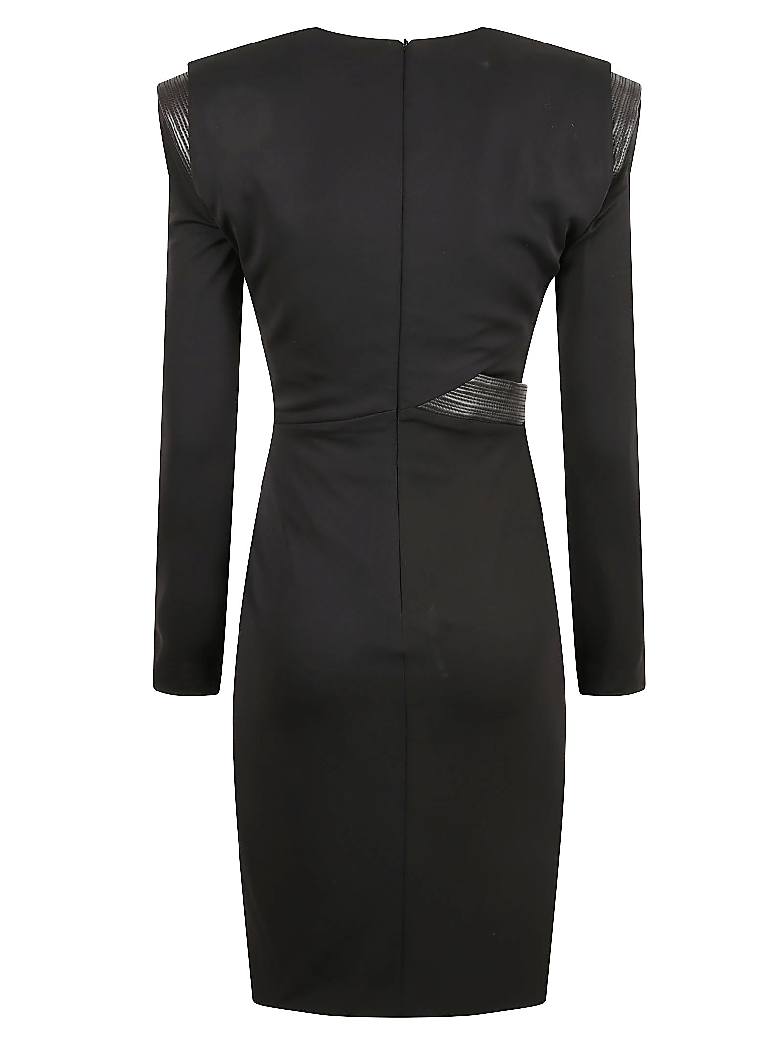 Draped Stretch Crepe Jersey Minidress