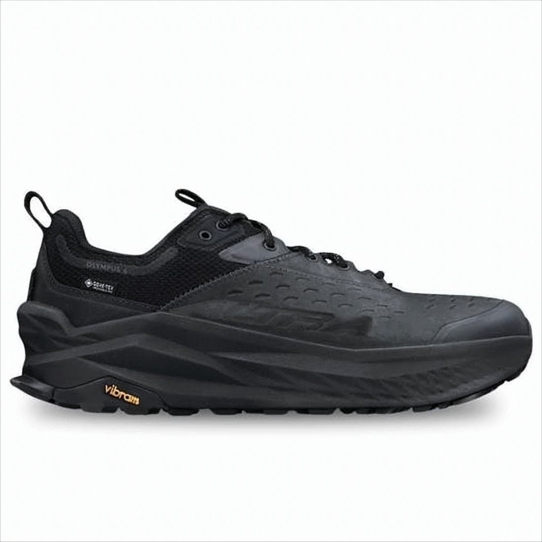 Rugged All-Black Athletic Sneakers With Gore-Tex And Vibram Sole