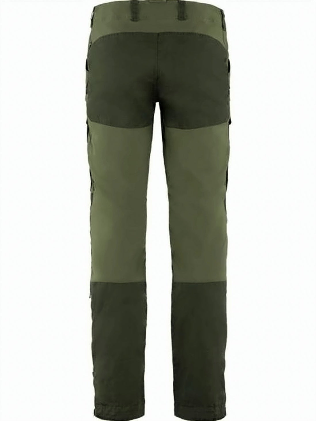 Two-Tone Straight Pants With Structured Fit