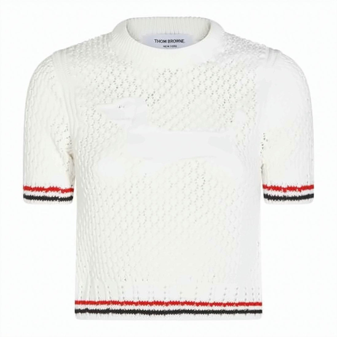 Textured Pointelle Knit Top
