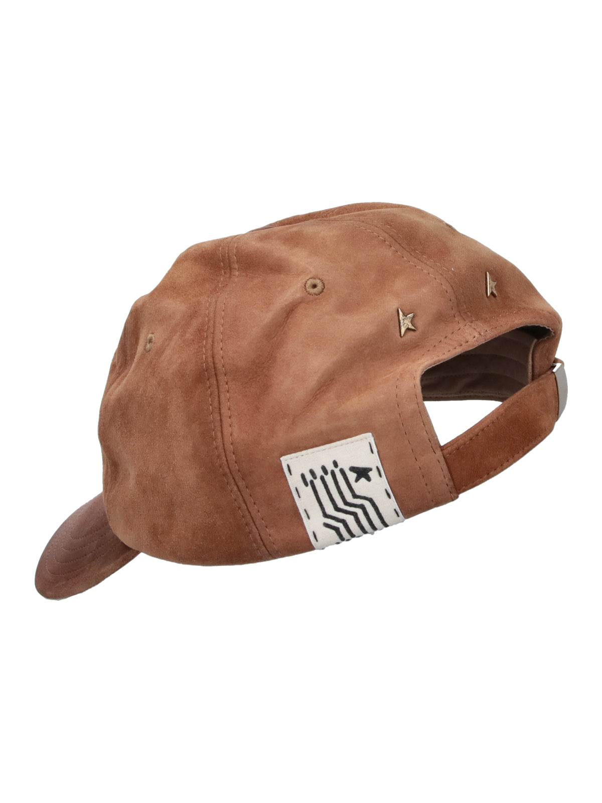 Brown Suede Adjustable Metal Star Hat