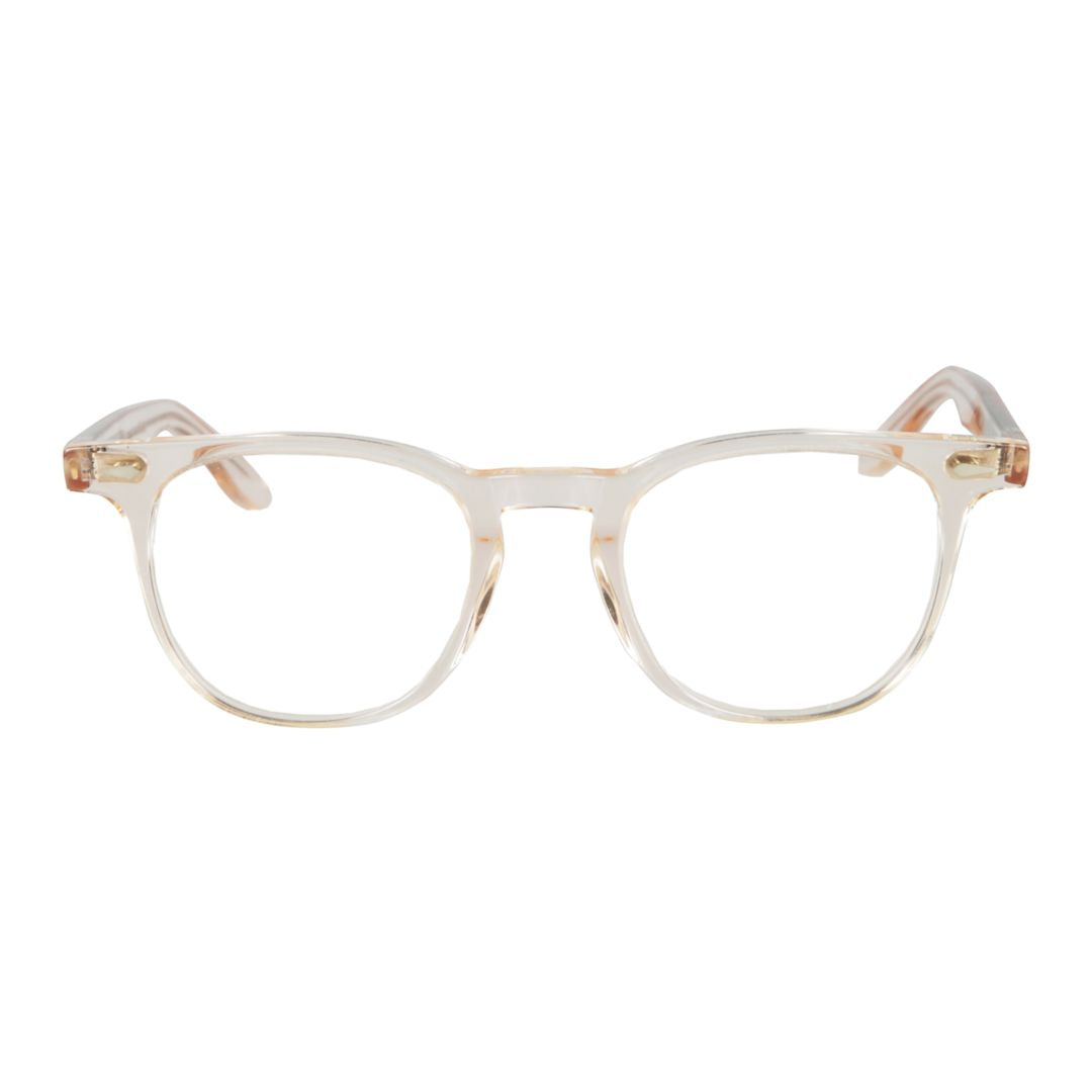 Klark Translucent Beige-Tinted Eyeglasses with Rounded Square Lenses