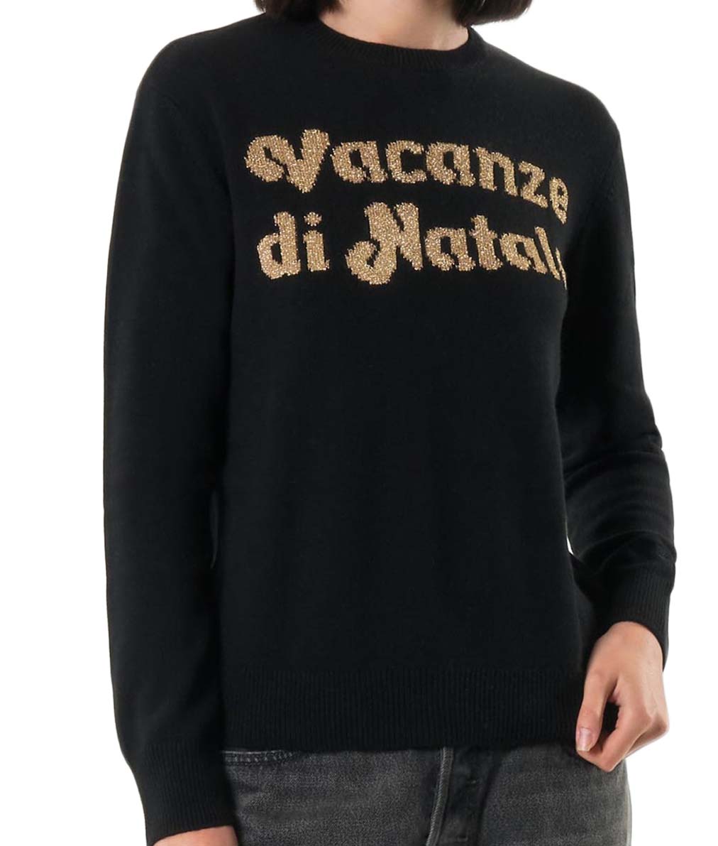 Relaxed Fit Black Sweatshirt