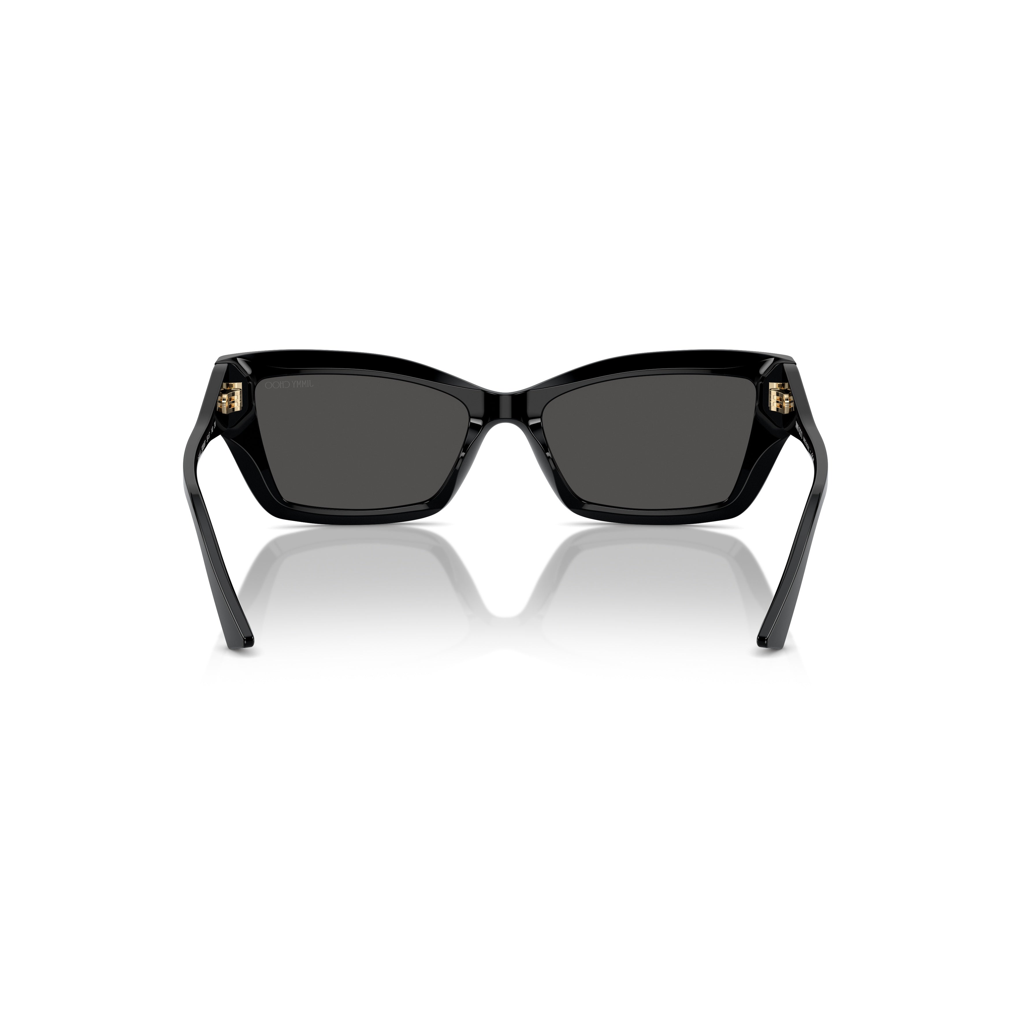 0jc5011u Rectangular Black Acetate Sunglasses