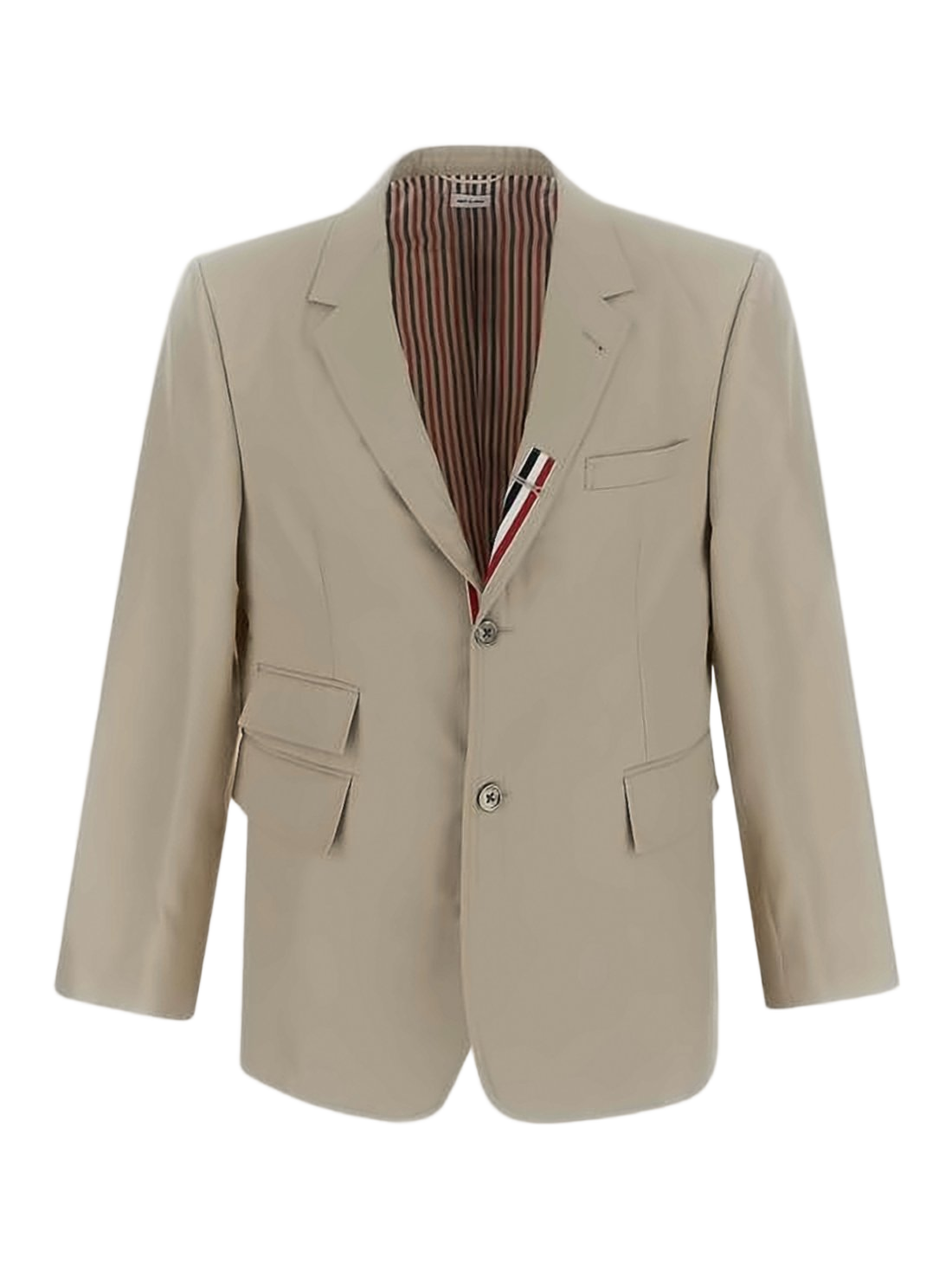 Tailored Two-Button Suit Jacket with Notched Lapel