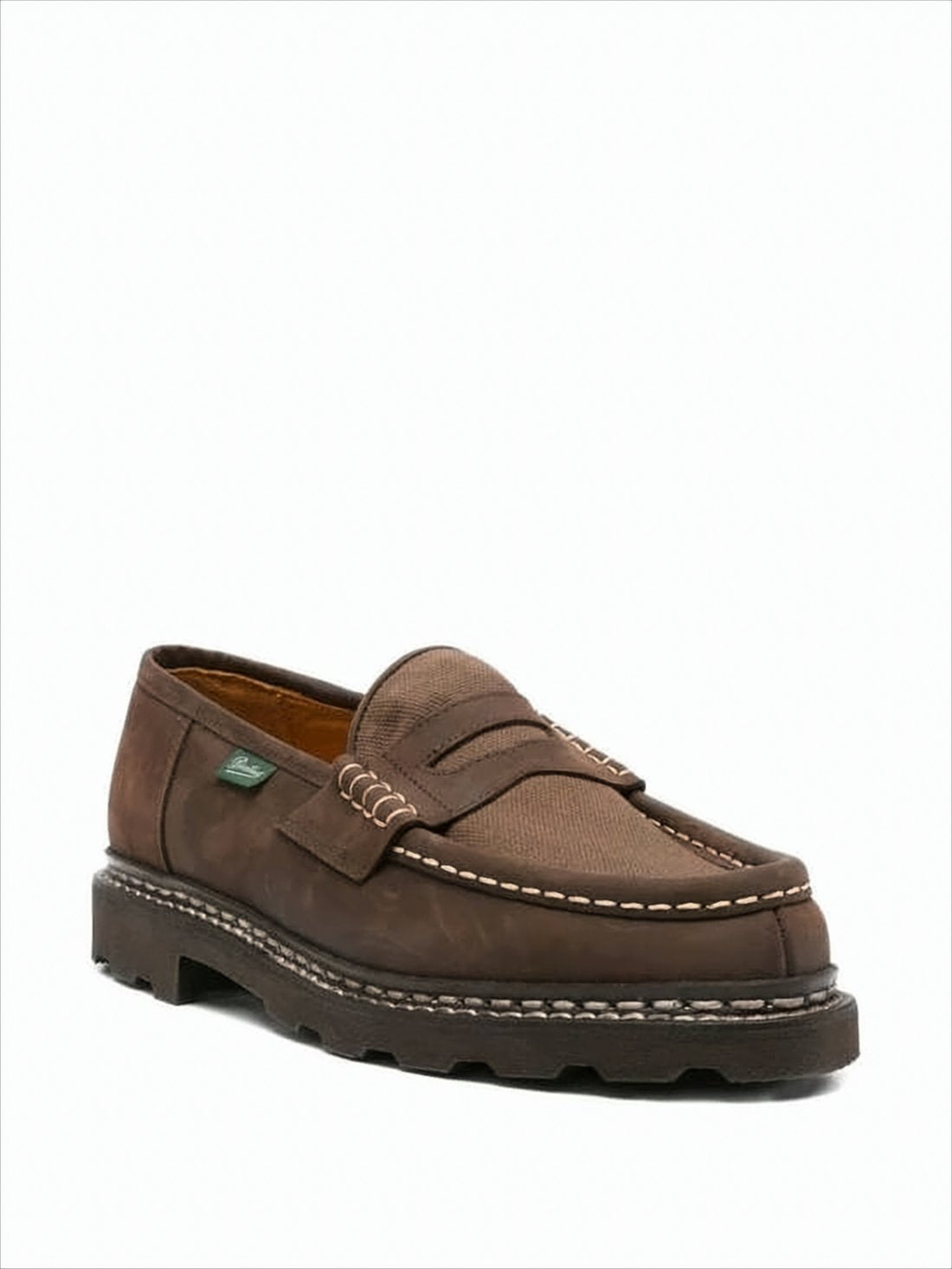 Brown Leather Penny Loafers