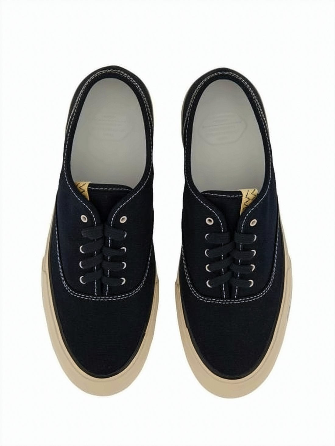 Canvas Upper Sneakers with Contrasting White Details