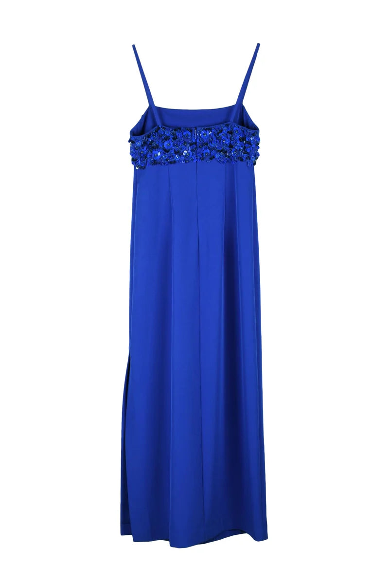 Longuette Sheath Dress - Royal Blue