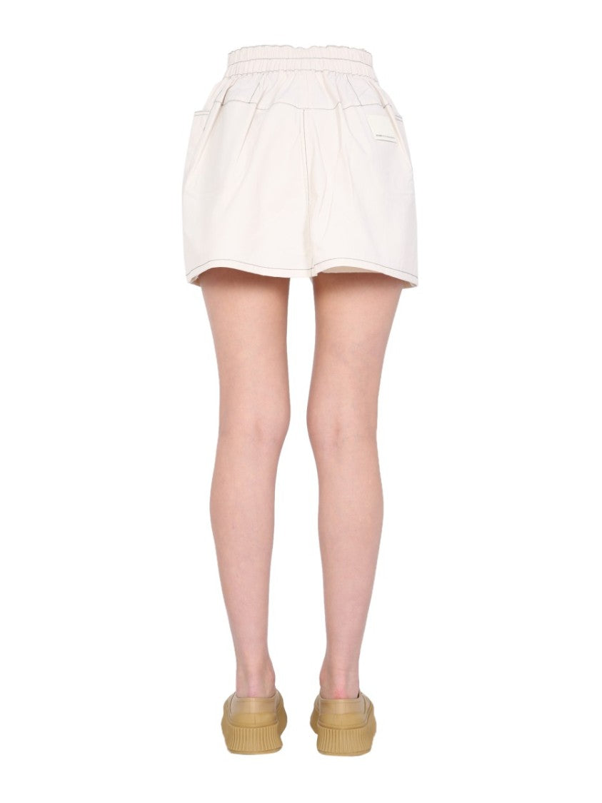 High-Waisted Nylon Shorts