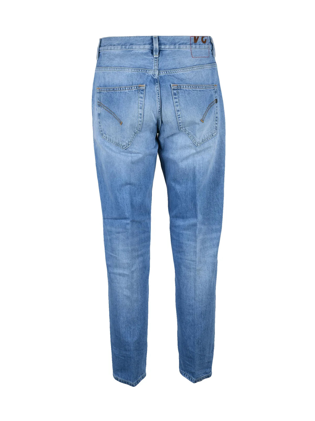 Light Blue Brighton Carrot Fit Cotton Jeans