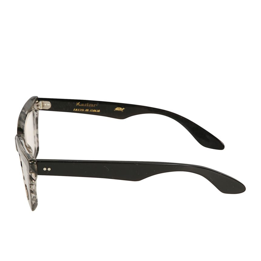 Alexa Oversized Square Frame Eyeglasses with Marbled Pattern