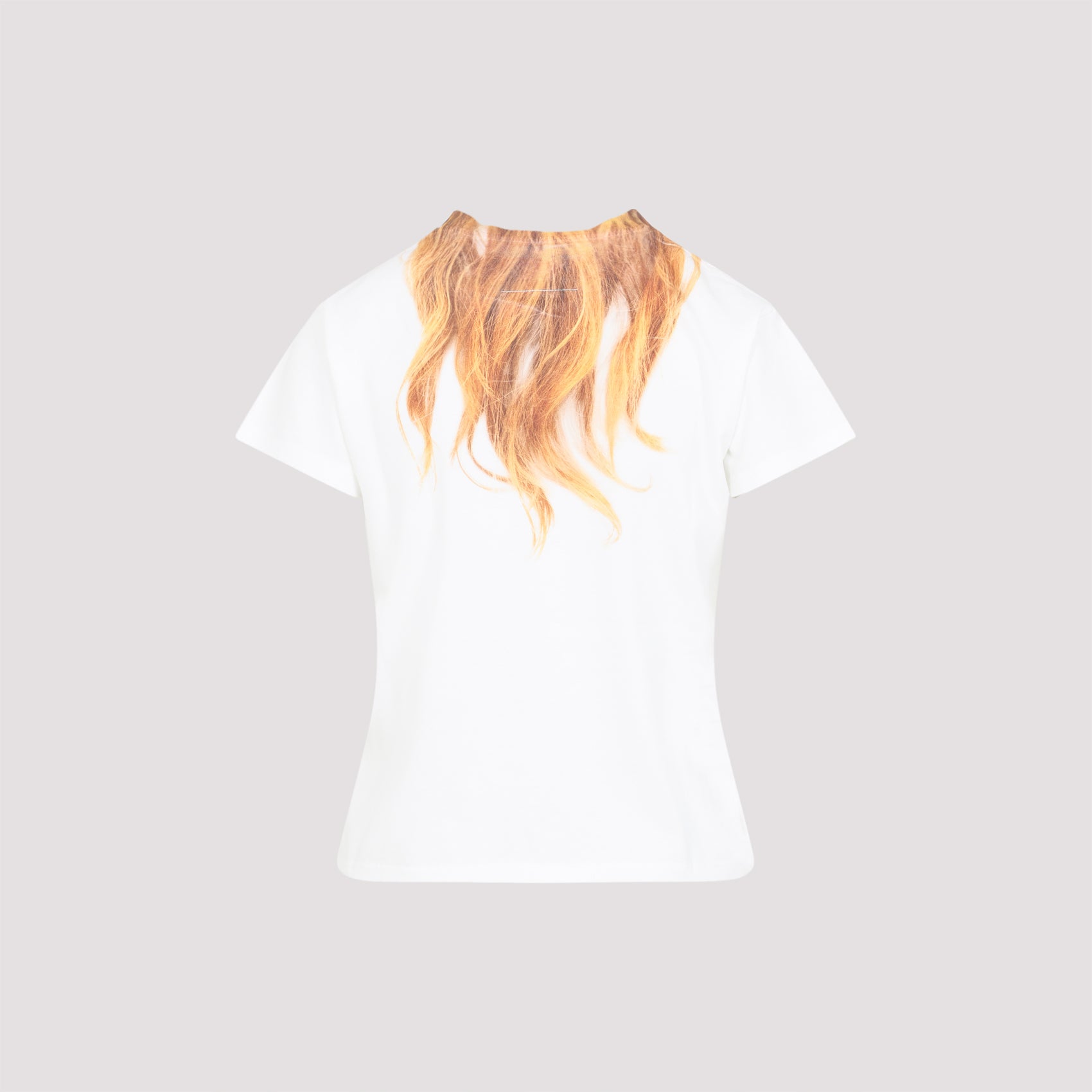 Short-Sleeved Fitted T-Shirt With Unique Print