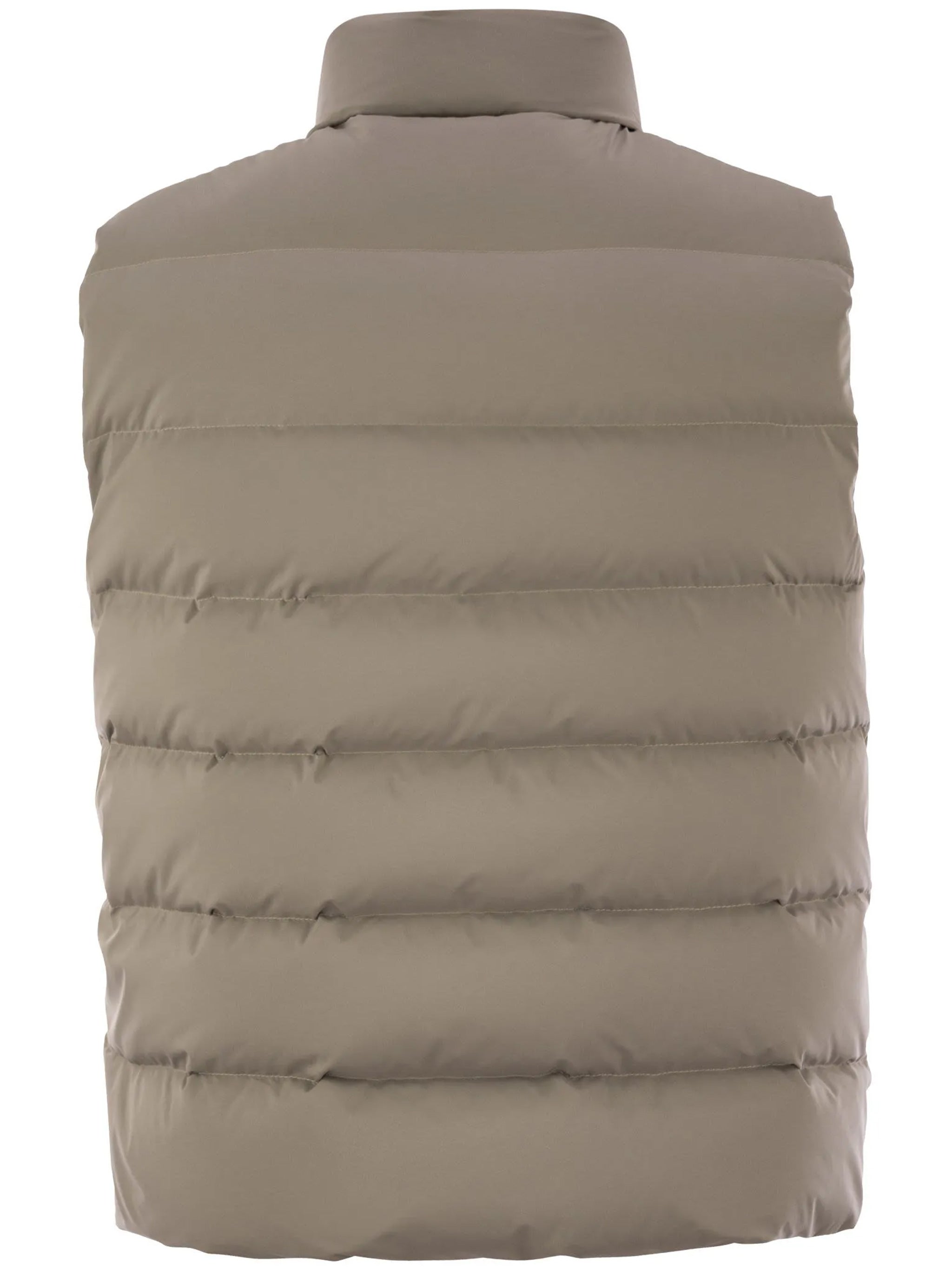 Padded Horizontal Quilting Sleeveless Cotton Vest