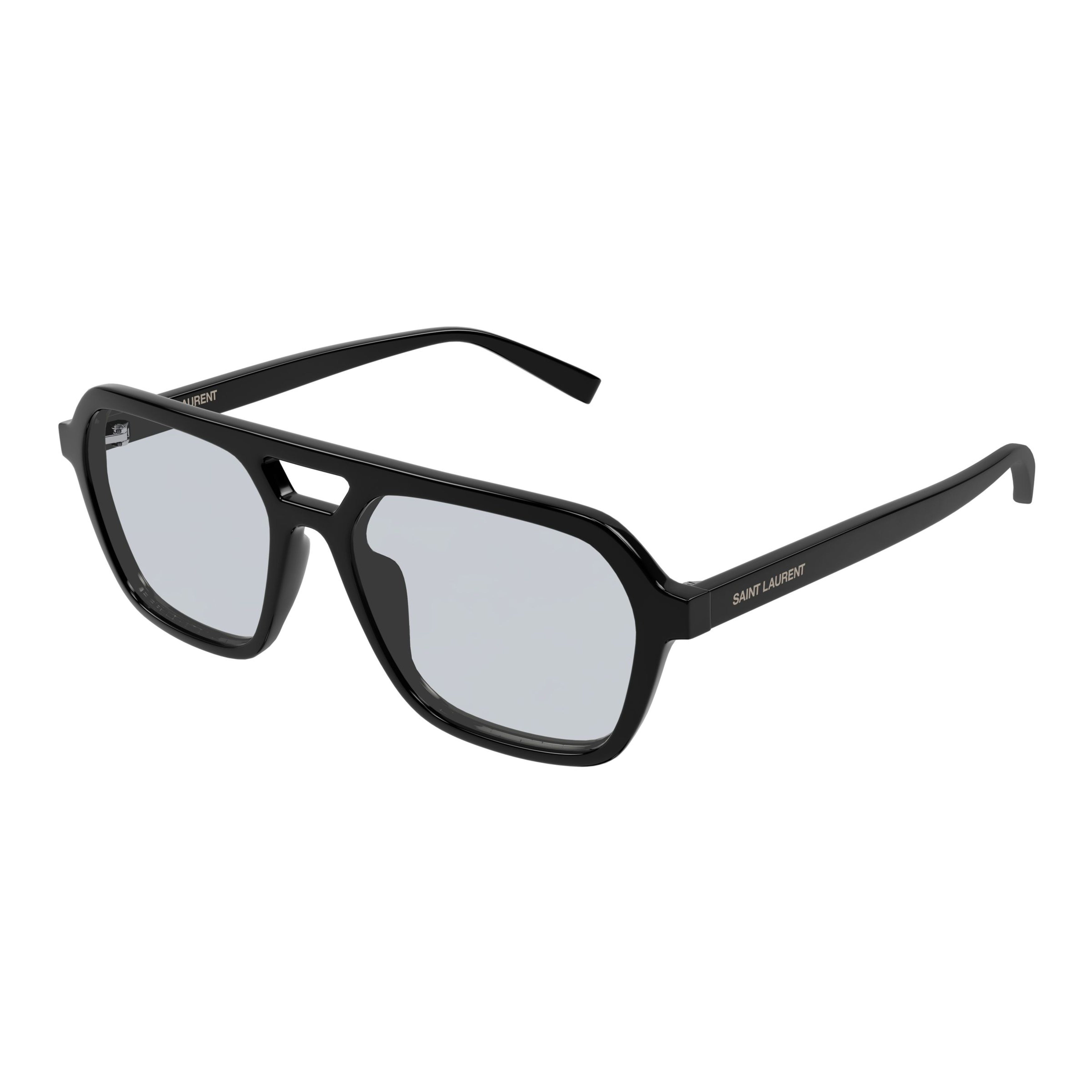 Oversized Square Frame Sunglasses With Cut-Out Bridge