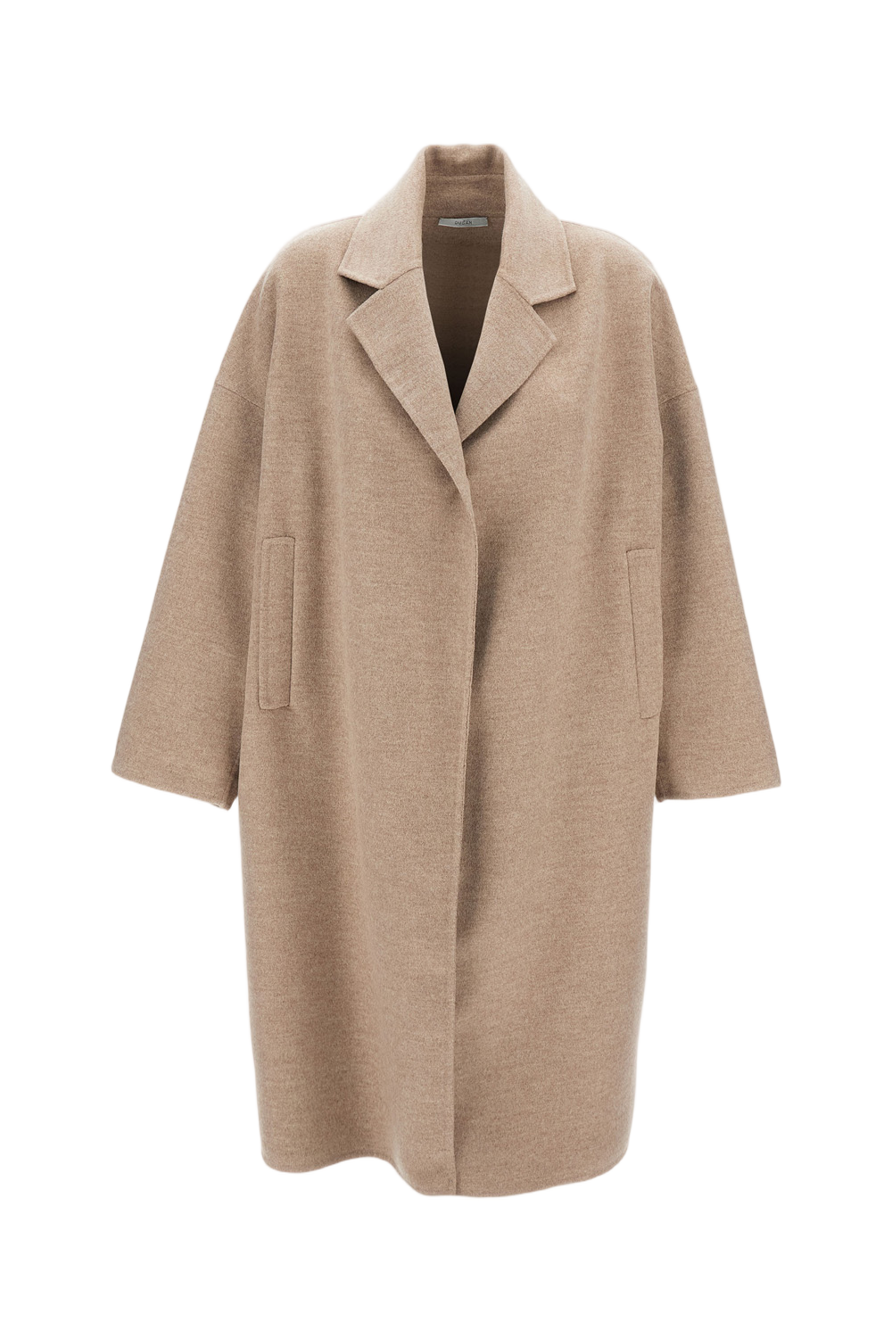 Single-Breasted Cashmere Coat With Open Front