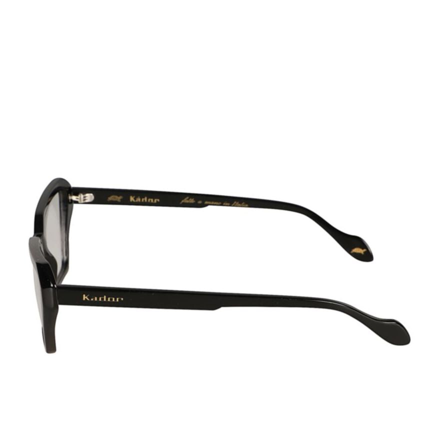 Kamila Light Geometric Frame Sunglasses with Glossy Black Finish