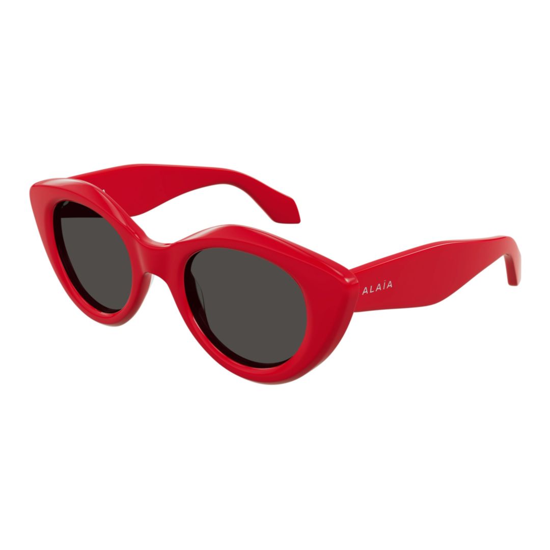 Aa0091s Bold Cat-Eye Sunglasses with Glossy Finish